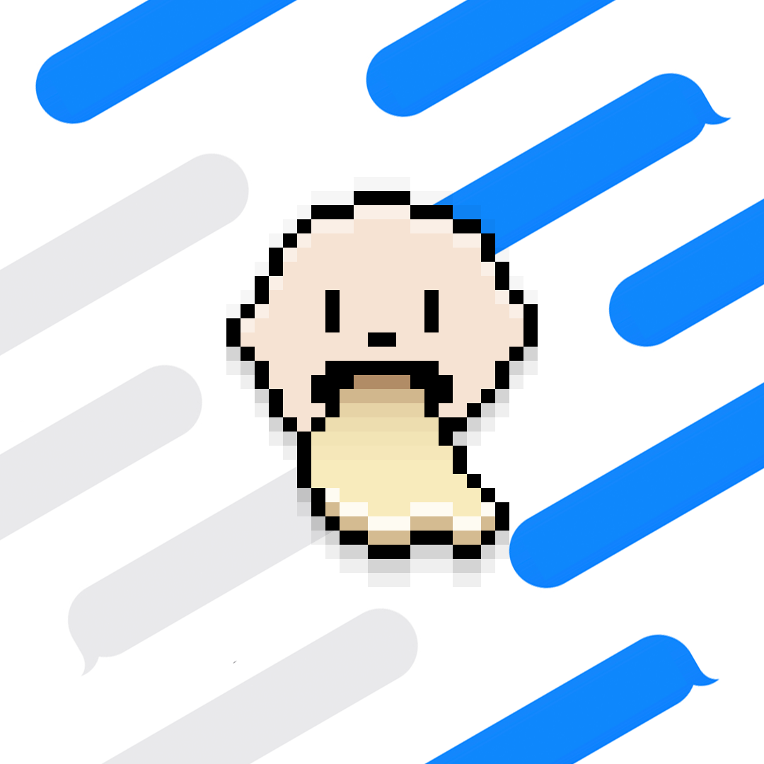 un des stickers disponibles dans Messages avec l'app